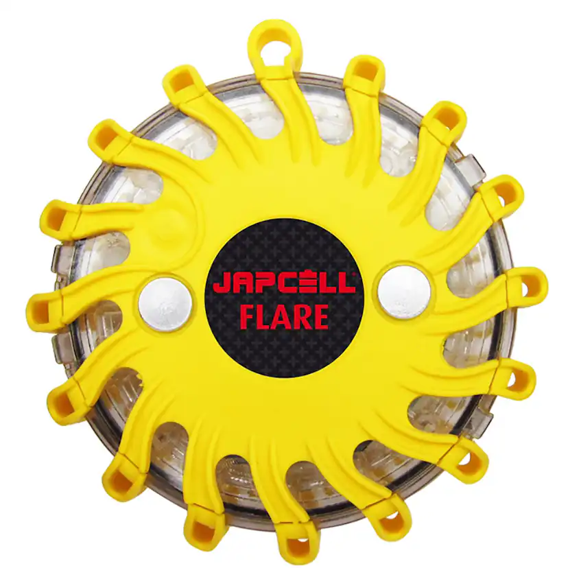 Varningsljus Japcell Flare Uppladdningsbar Inkl. Laddare & Batteri 6-Pack
