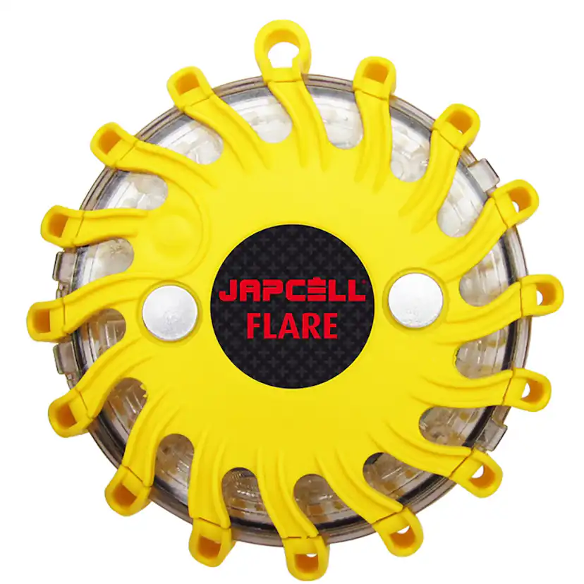 Varningsljus Japcell Flare Uppladdningsbar Inkl. Laddare & Batteri 6-Pack
