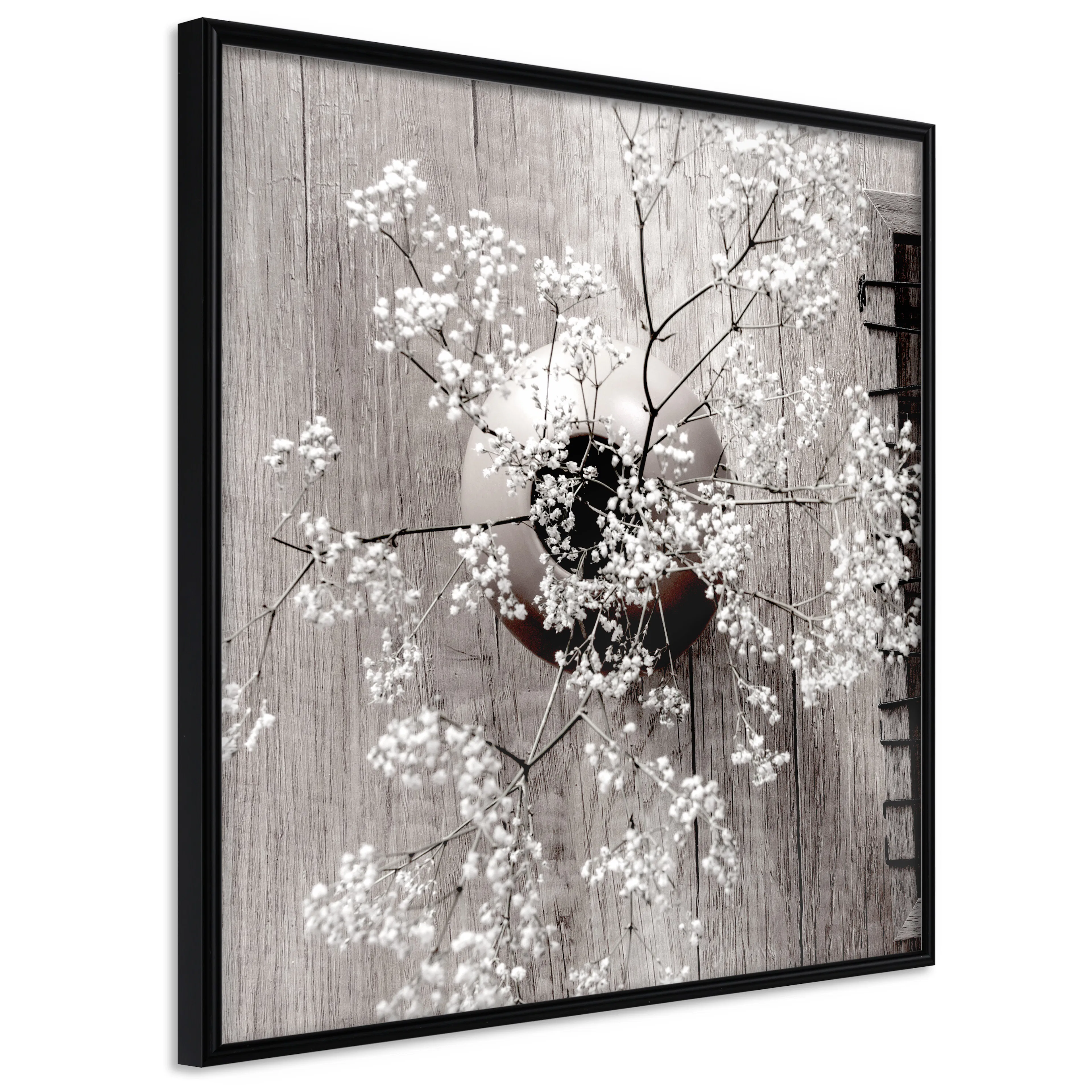 Affisch - Dried Flowers (Square) [Poster] 20x20 Svart ram, 20x20 cm
