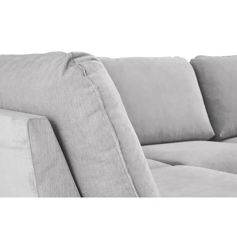 Trend Lyx U-soffa med Divan Höger Ljusgrå