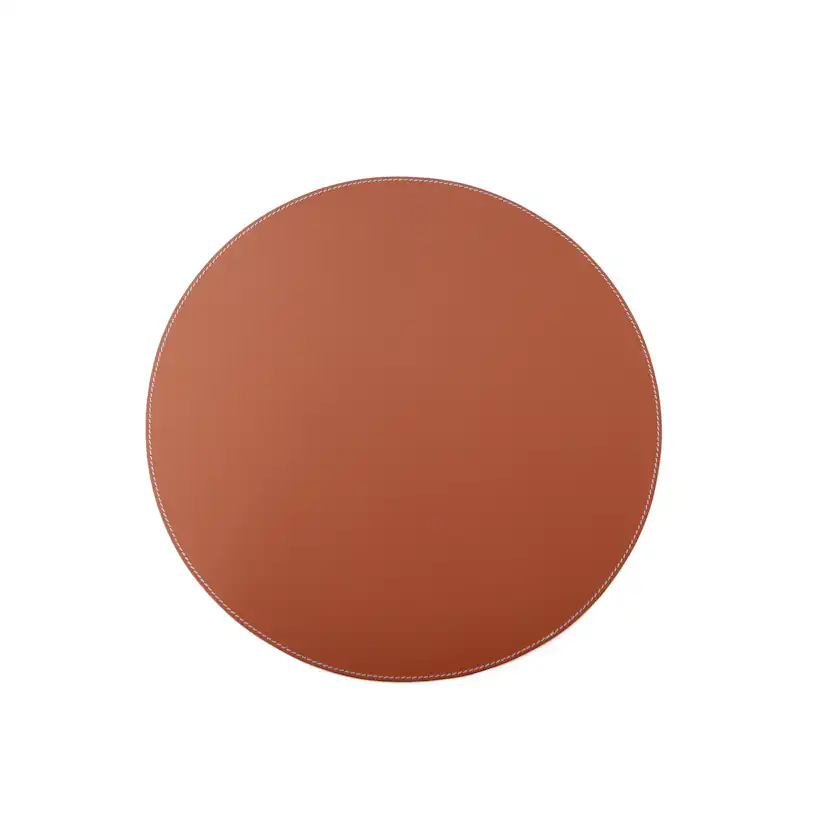 Bordstablett Ørskov Läder Rund Brun