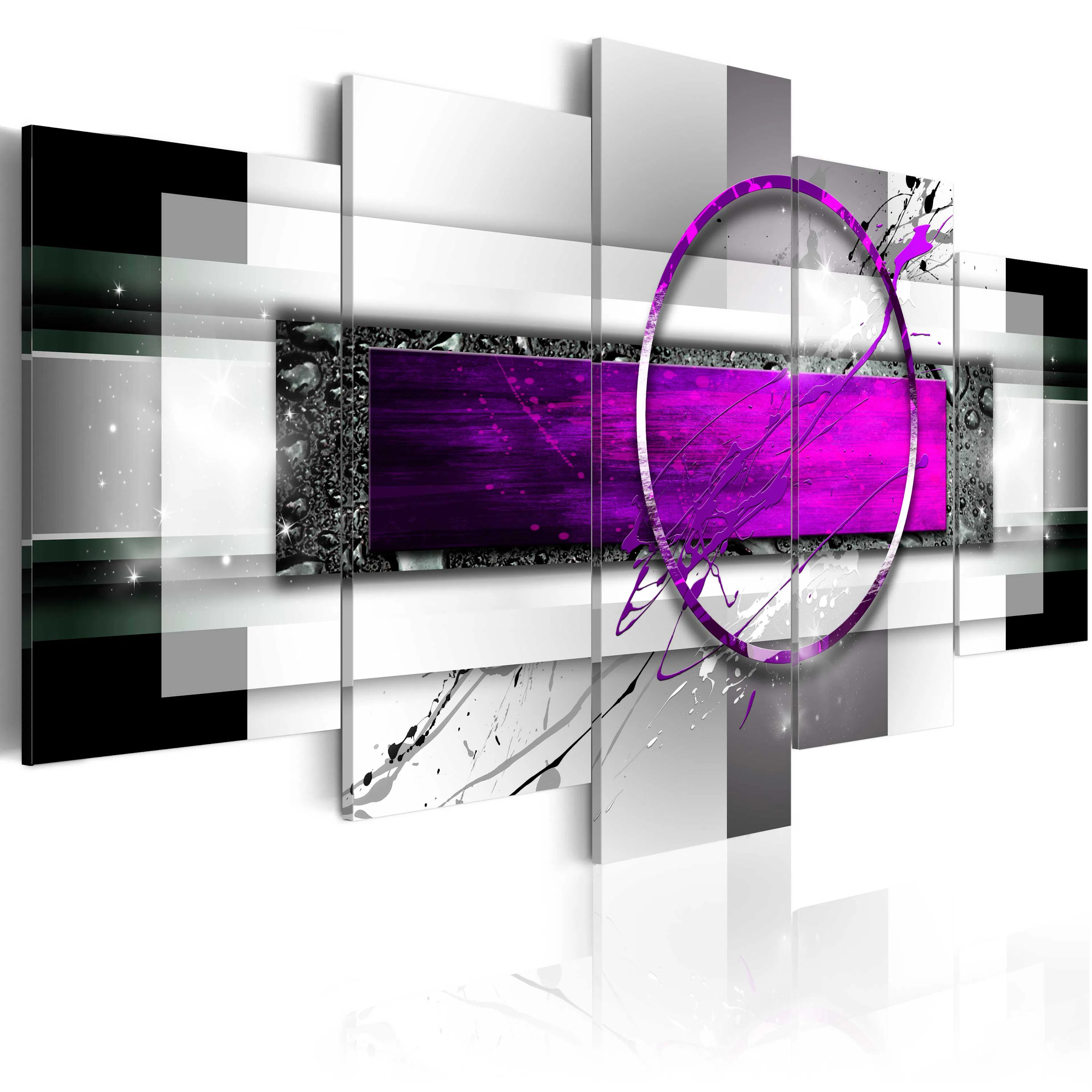 Foto på akryl - Violet Rim [Glass] 200x100 Mått: 200x100 cm