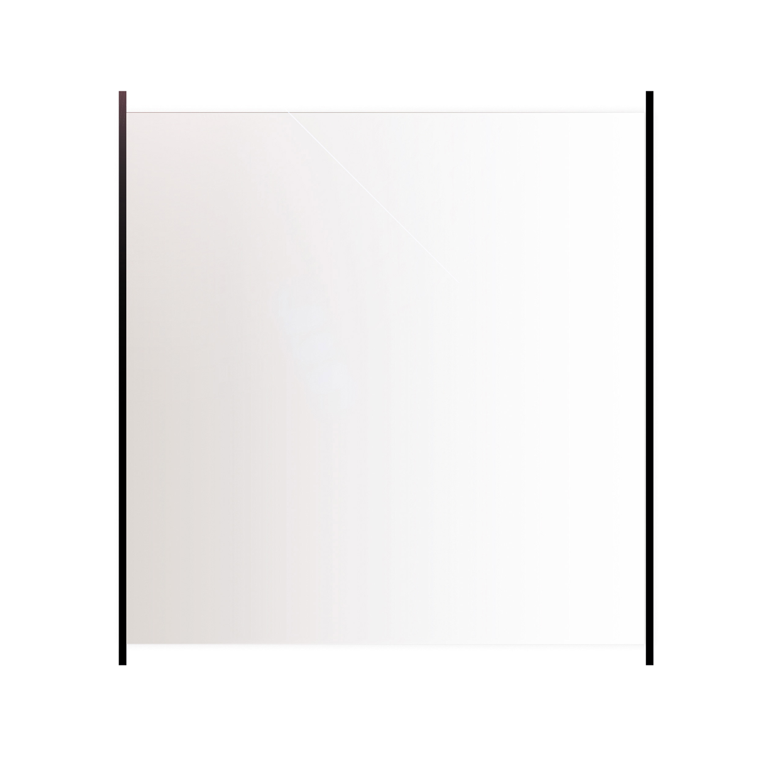 Glasstaket med aluminiumskena 100 x 100 cm, klart glas 1000 mm