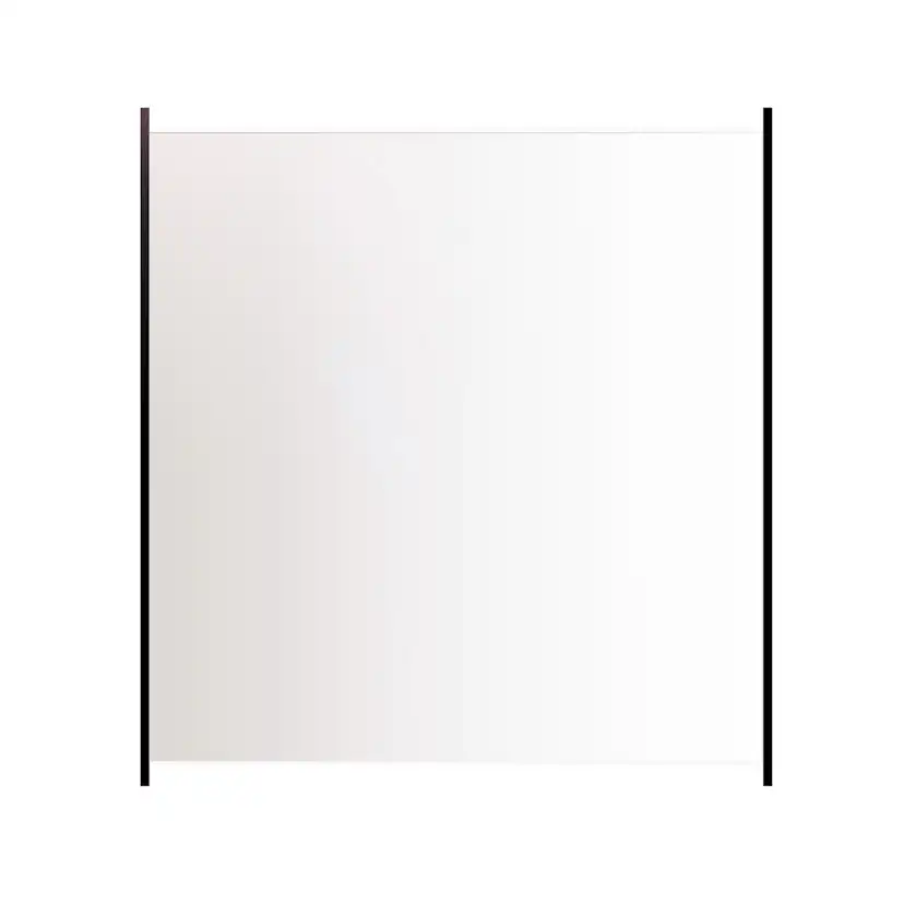 Glasstaket med aluminiumskena 100 x 100 cm, klart glas 1000 mm