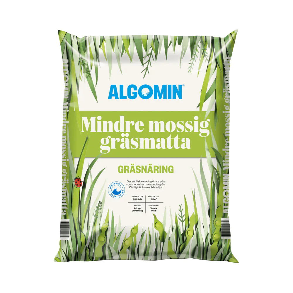 Gräsmattegödsel Algomin Mindre Mossig Gräsmatta