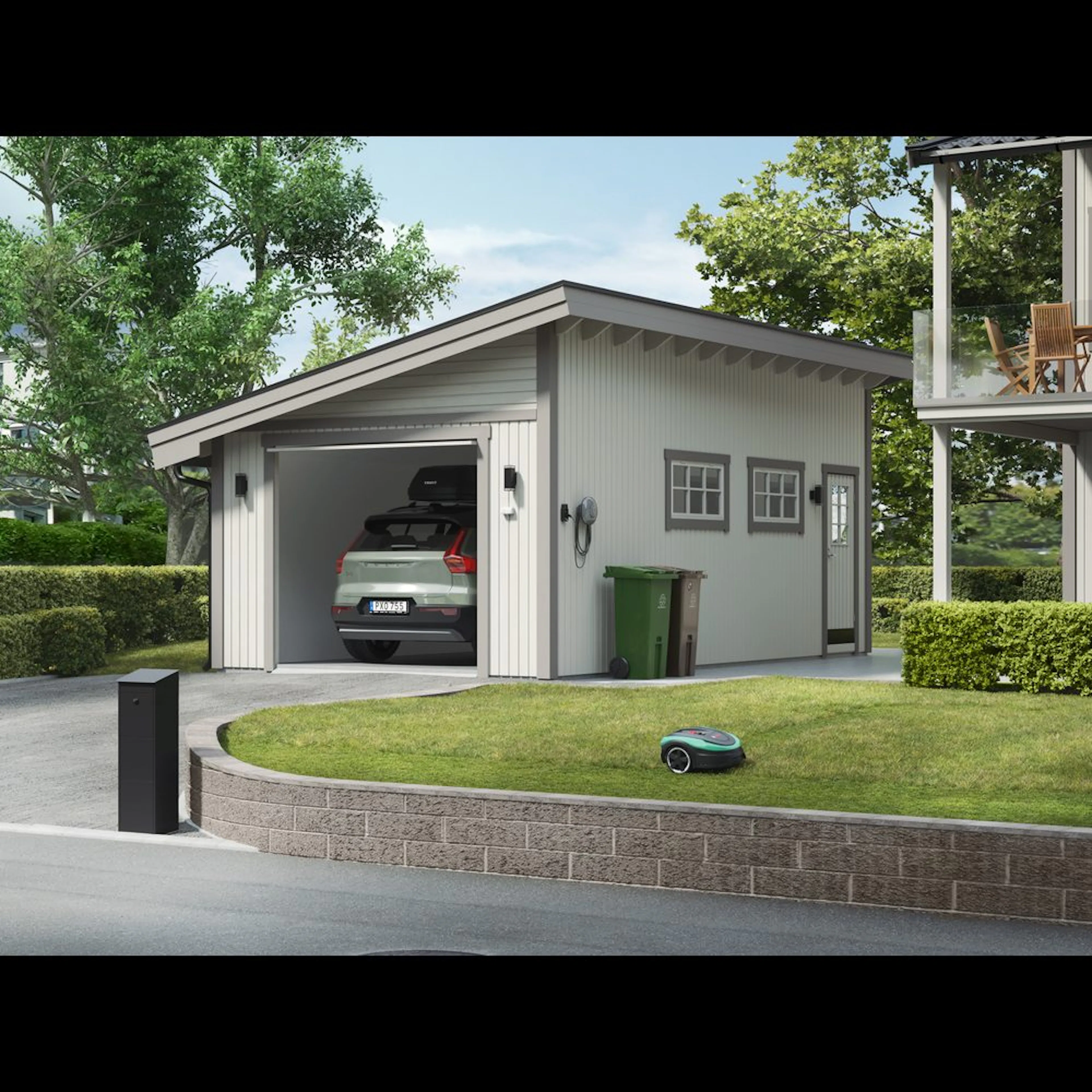 Garage Trähuset Pulpet 30 kvm