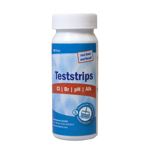 Poolkemi Planet  Pool Teststickor pH/klor/brom/alkalinitet