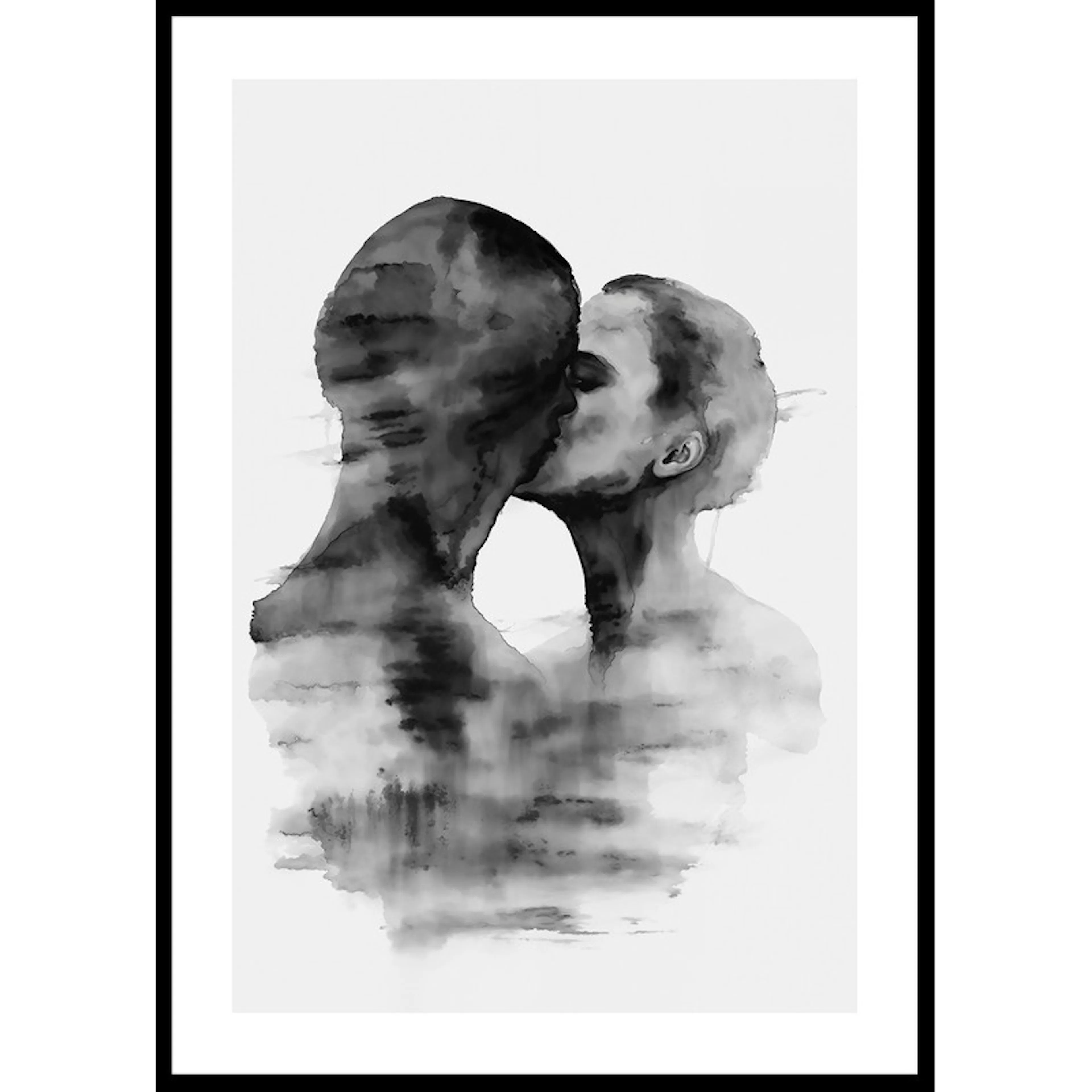 Monochrome Kiss 70x100 70x100 cm