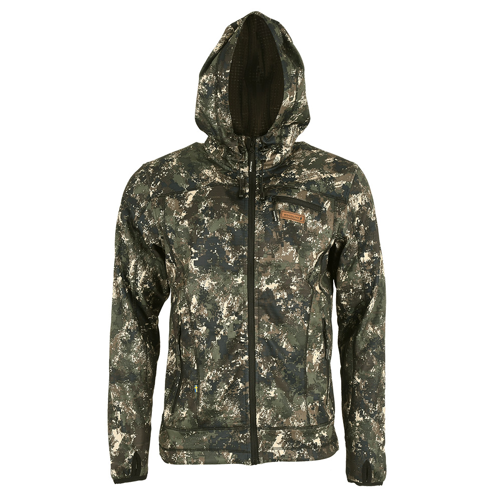 Fleecejacka Woodline med huva Optima-2