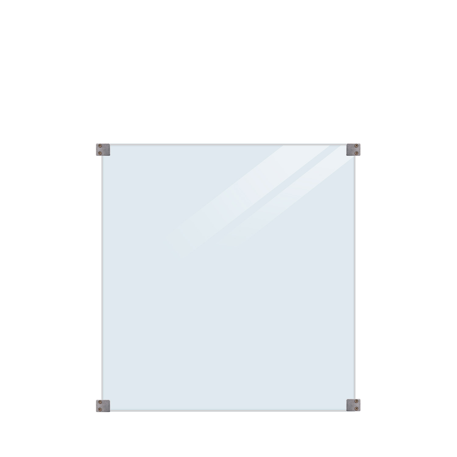Glasstaket PLUS Klarglas 90x91 Runda Beslag