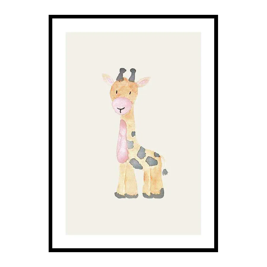Poster Gallerix Watercolor Giraffe