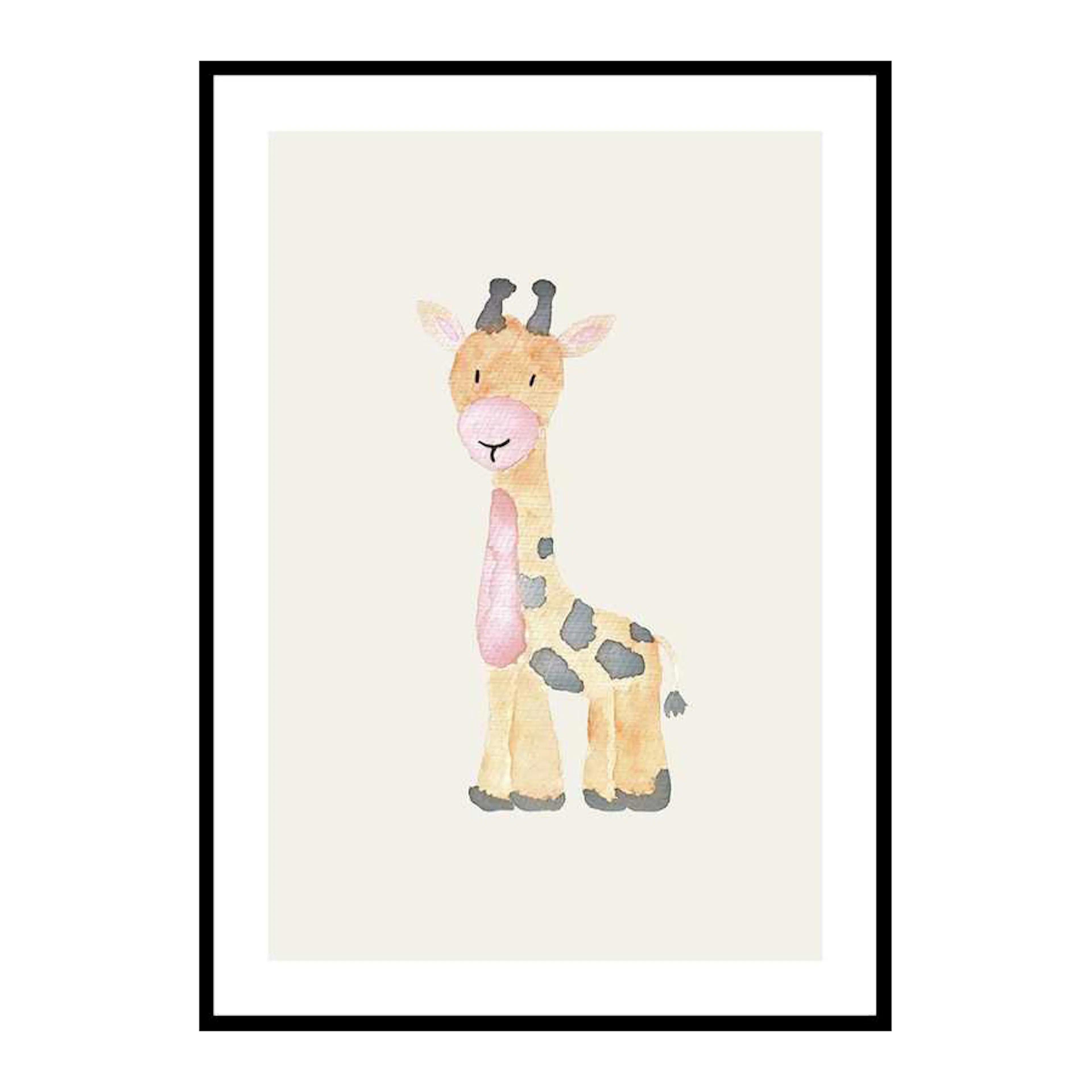 Poster Gallerix Watercolor Giraffe
