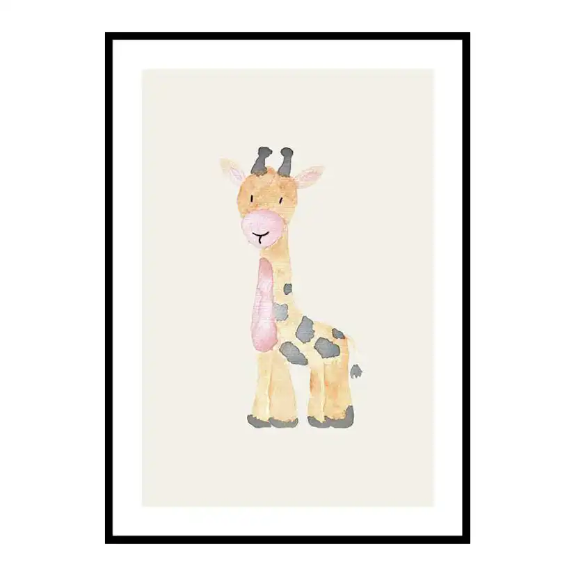 Poster Gallerix Watercolor Giraffe