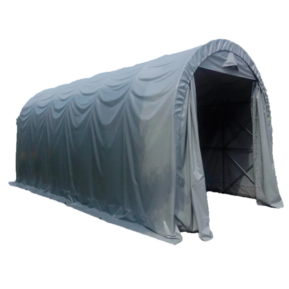 Garagetält Prohall 4x10m Grå Tälthall