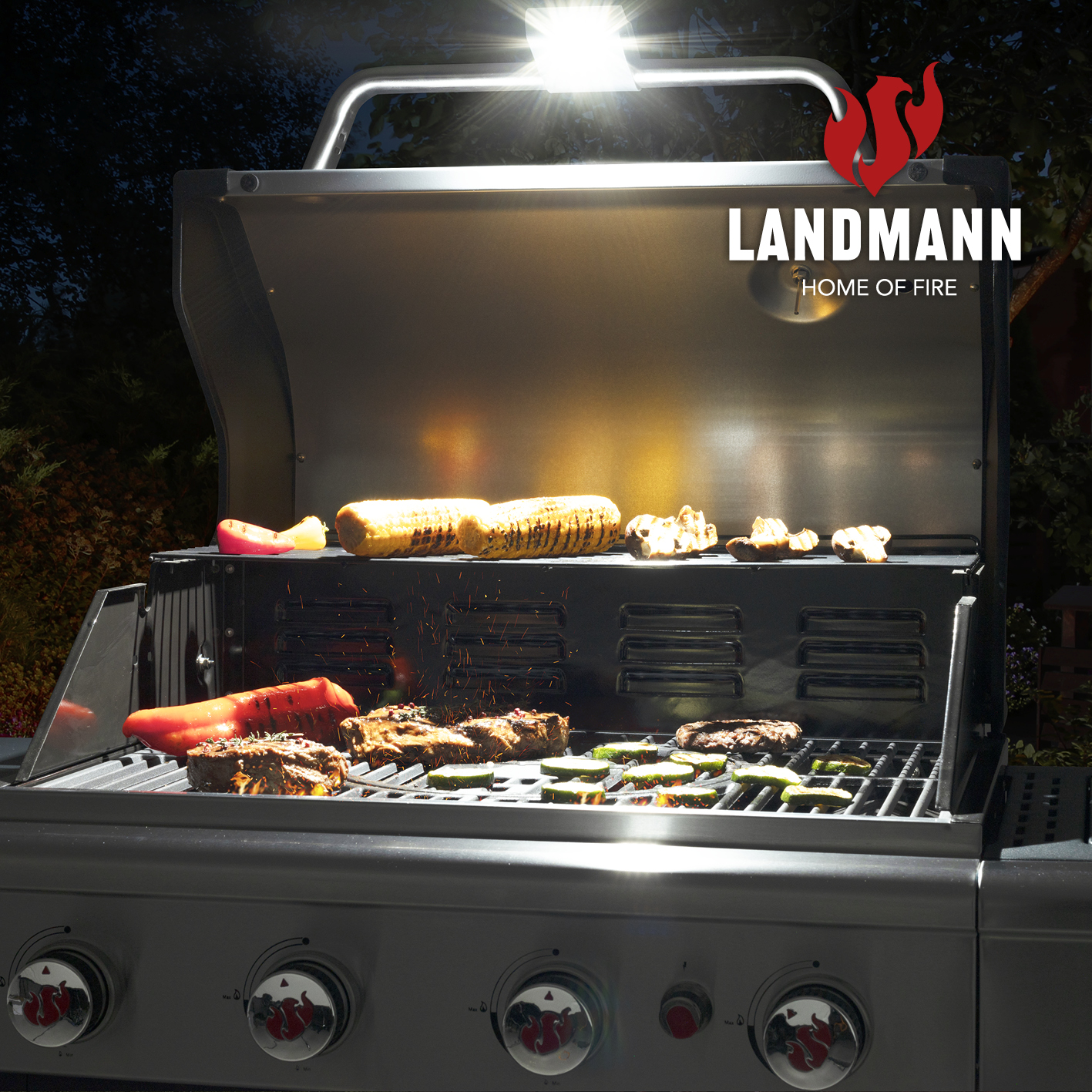 LED-Lampa Landmann Magnetisk För Grill
