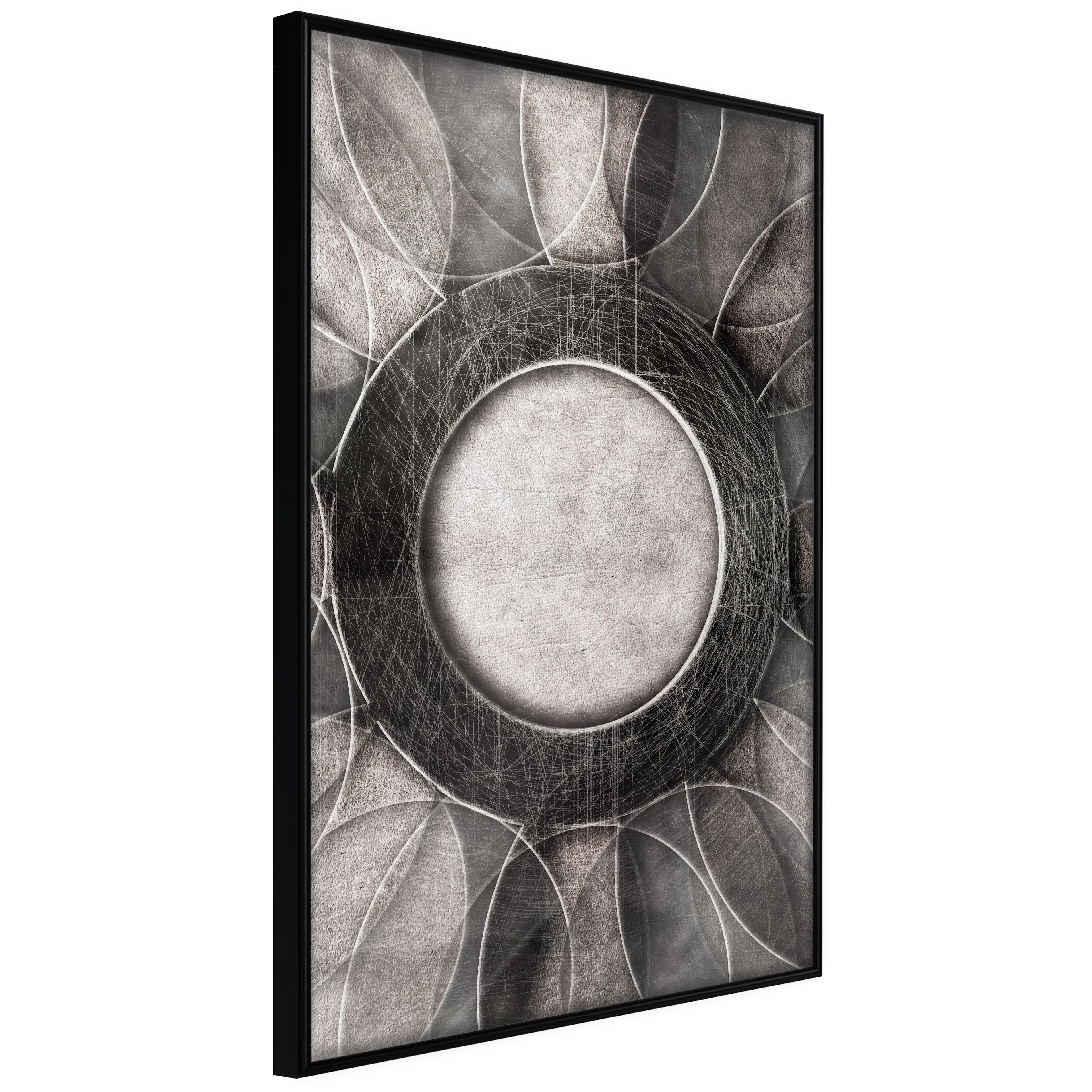 Affisch - Scratched Metal [Poster] 40x60 Svart ram, 40x60 cm