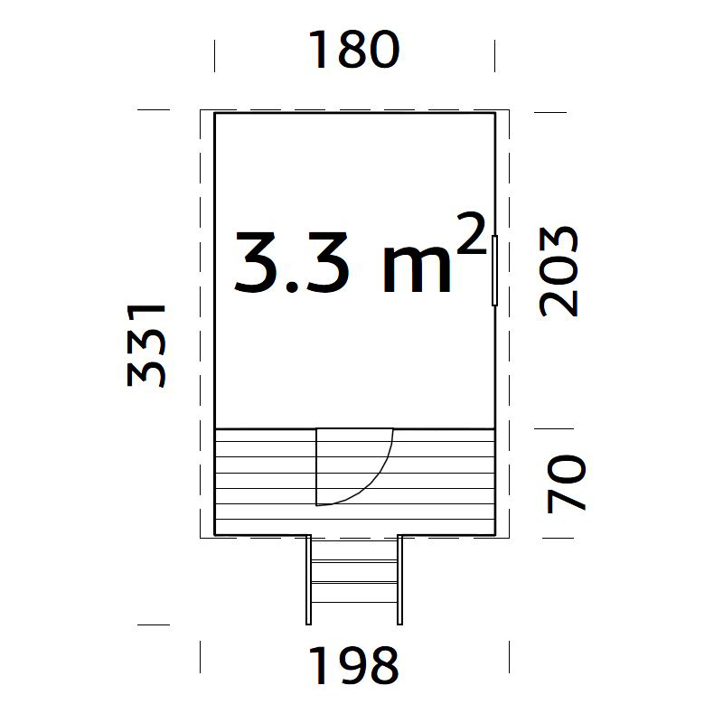 Lekstuga Palmako Huck 3,3 m2
