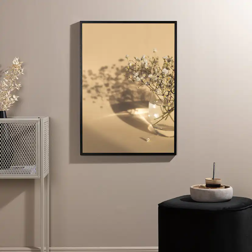 Posters Venture Home White Flowers Beige