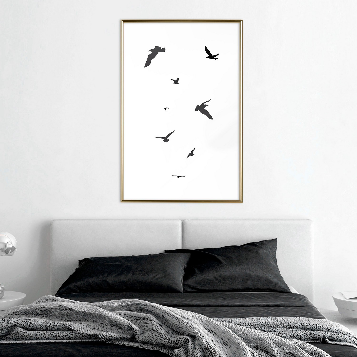 Affisch - Evening Flight [Poster] 20x30 Guld ram, 20x30 cm