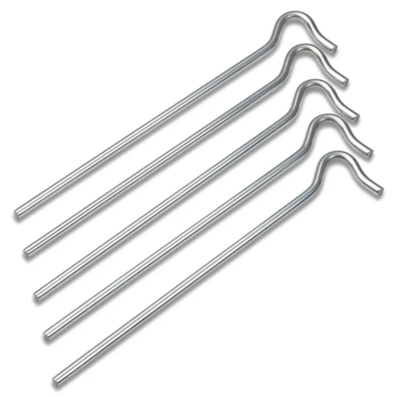 Tältpinne Briv Metall Kraftig 23 cm 6 mm 5-Pack
