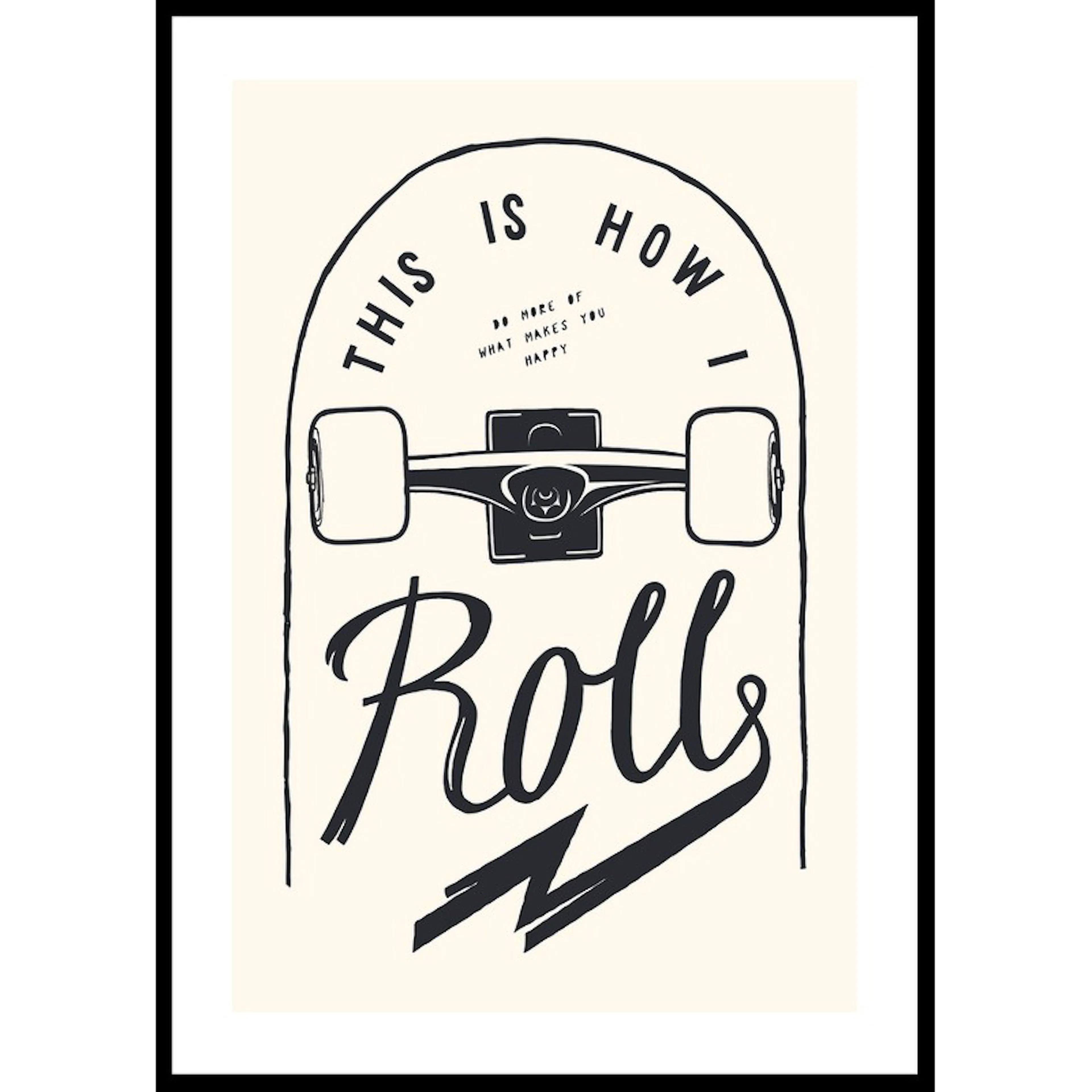 Poster Gallerix This Is How I Roll Skateboard