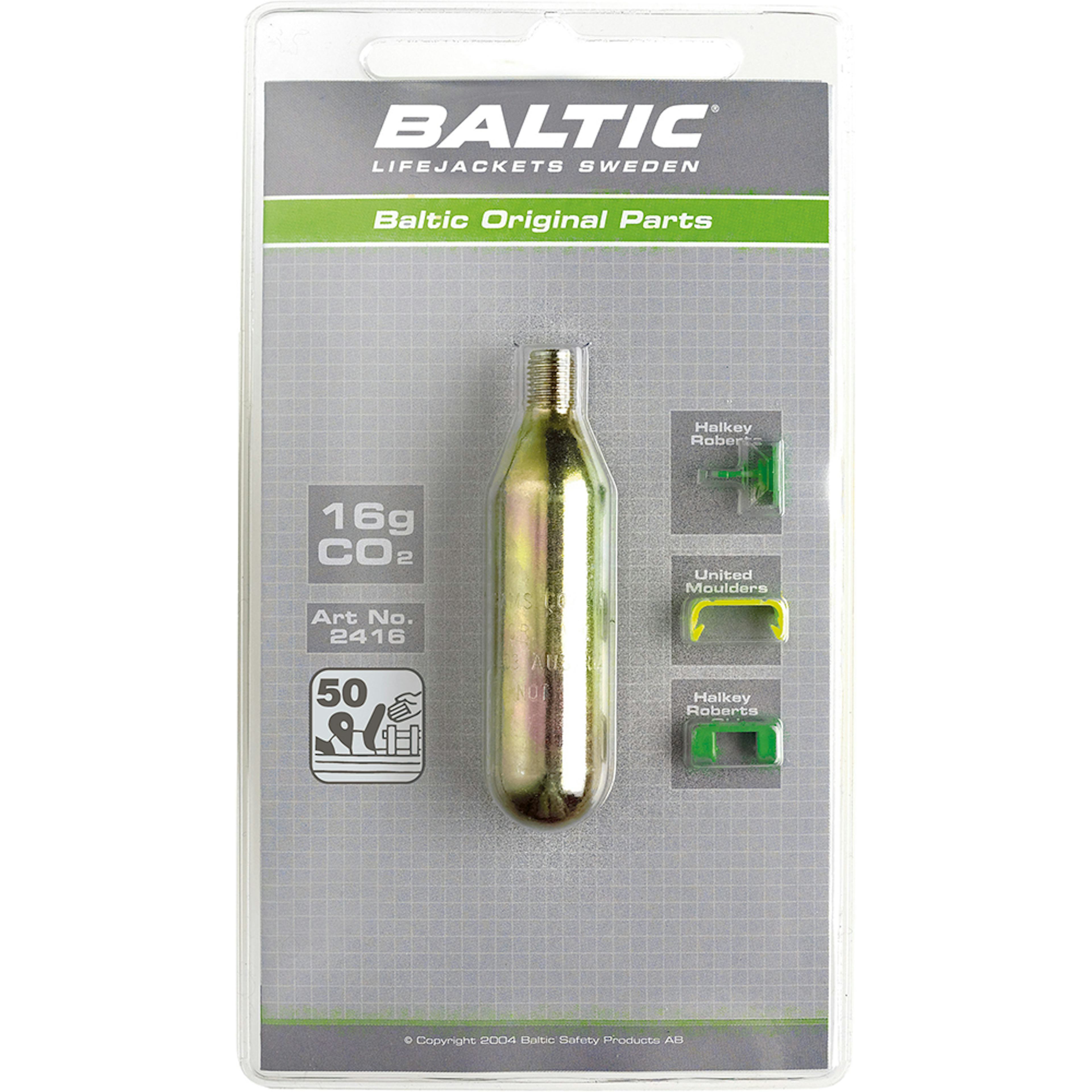 Kolsyrepatron Baltic CO2-patron 16 g Med Säkerhetsstift