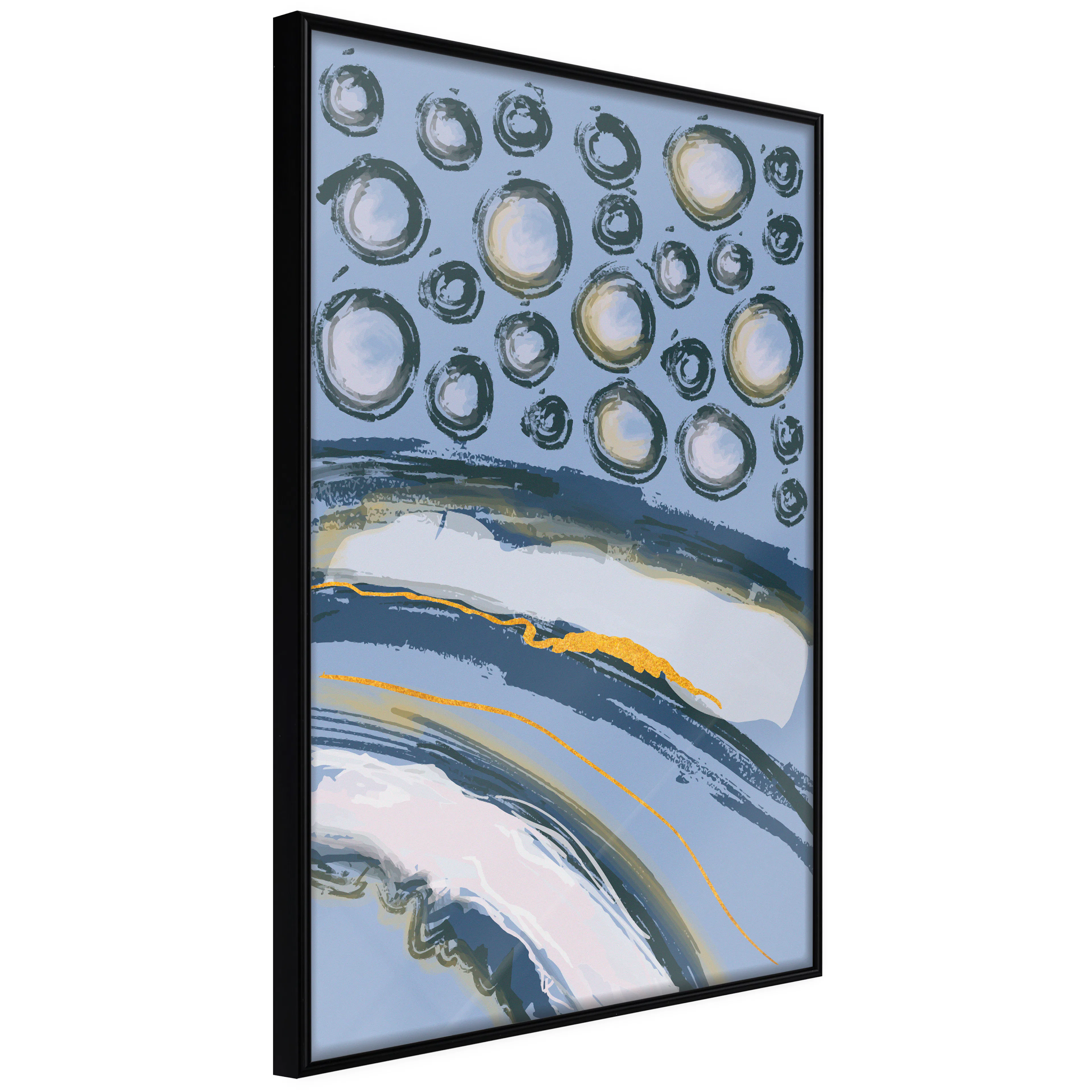 Affisch - Rhythmic Auroras [Poster] 40x60 Svart ram, 40x60 cm
