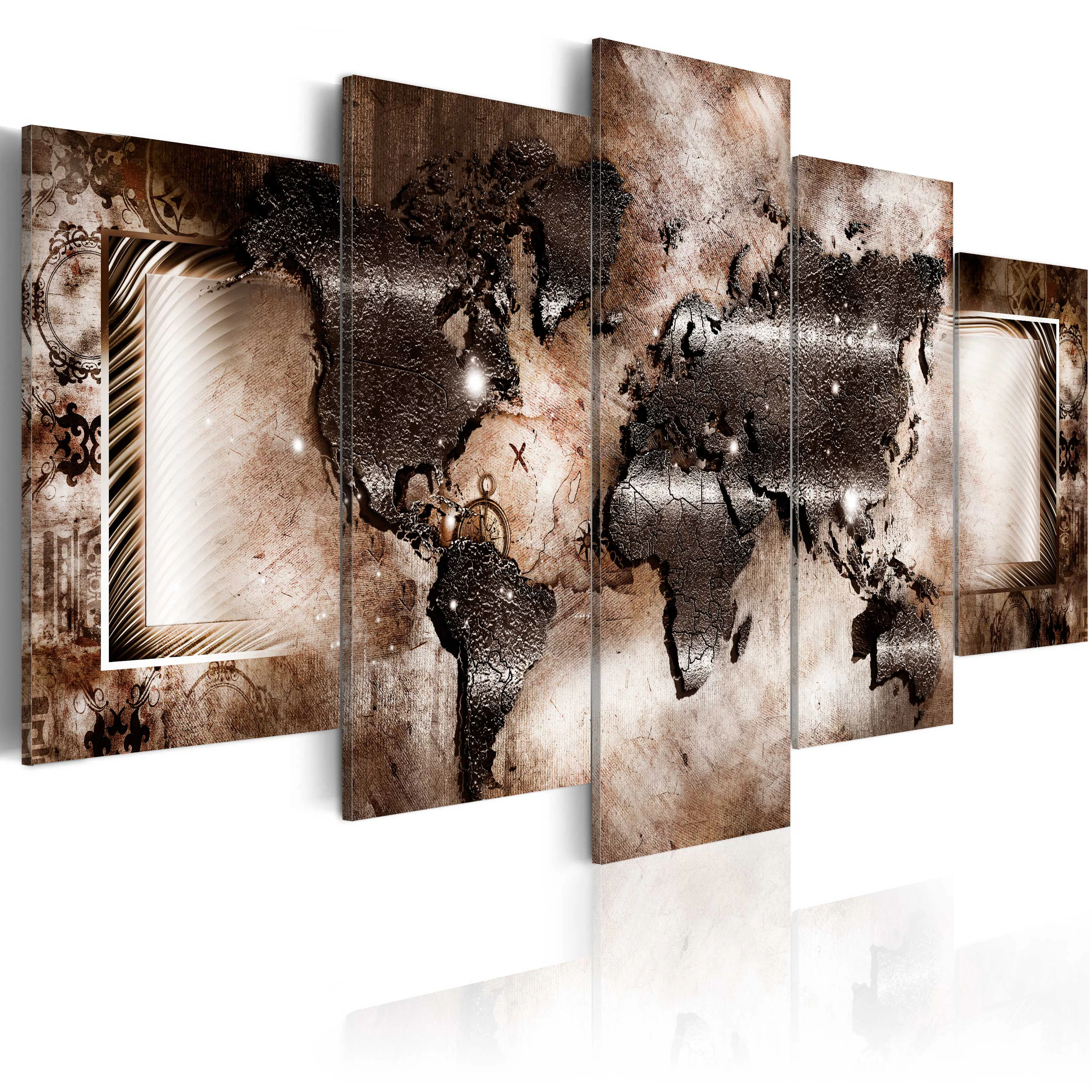 Foto på akryl - Platinum Map [Glass] 200x100 Mått: 200x100 cm