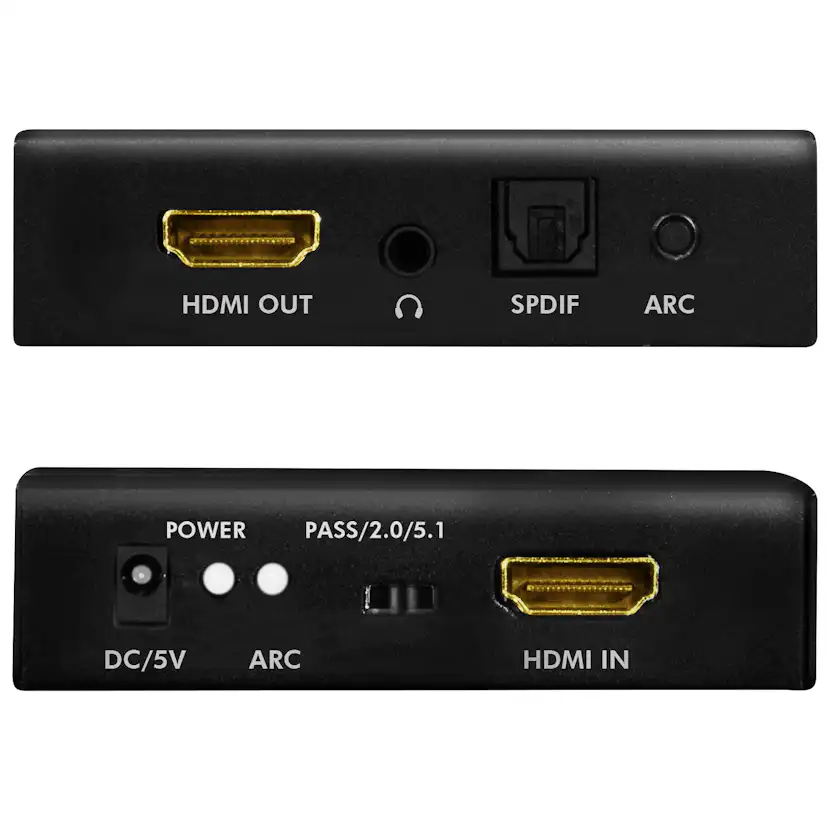 HDMI Audio extractor LogiLink 2/5.1CH 4K ARC HDR SPDIF