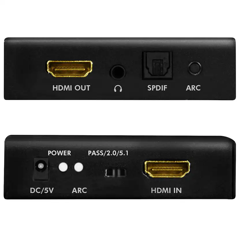 HDMI Audio extractor LogiLink 2/5.1CH 4K ARC HDR SPDIF