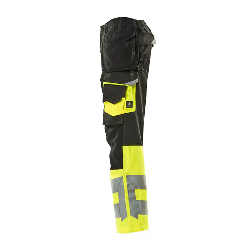 Mascot SAFE SUPREME Byxor med hängfickor 17531-860-0917 Storlek: 82C64, Färg: Svart/hi-vis Gul
