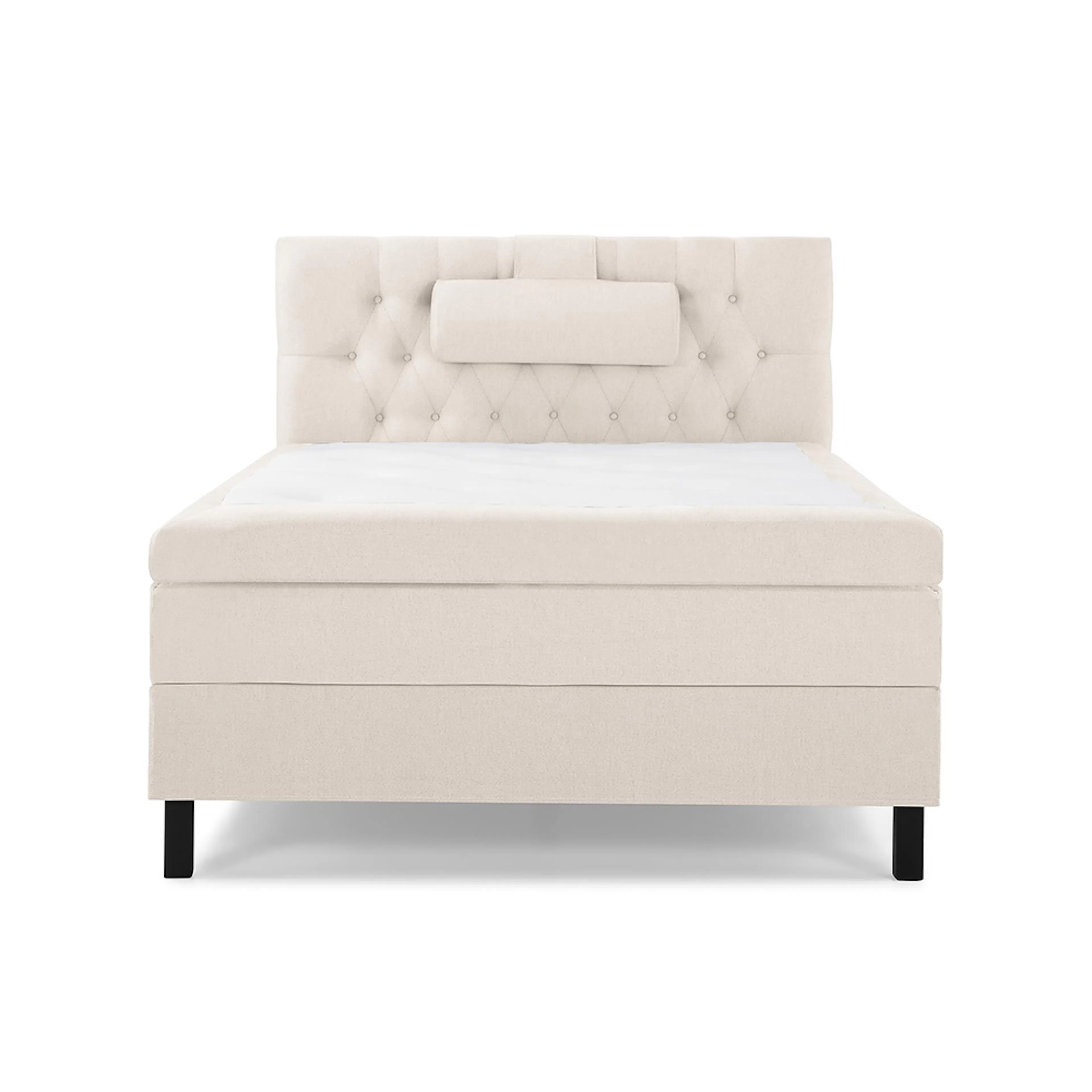 Lucky Komplett Sängpaket 120x200 Latex Diamant Sänggavel Beige, Fast Latex, Lucky Stor Nackkudde