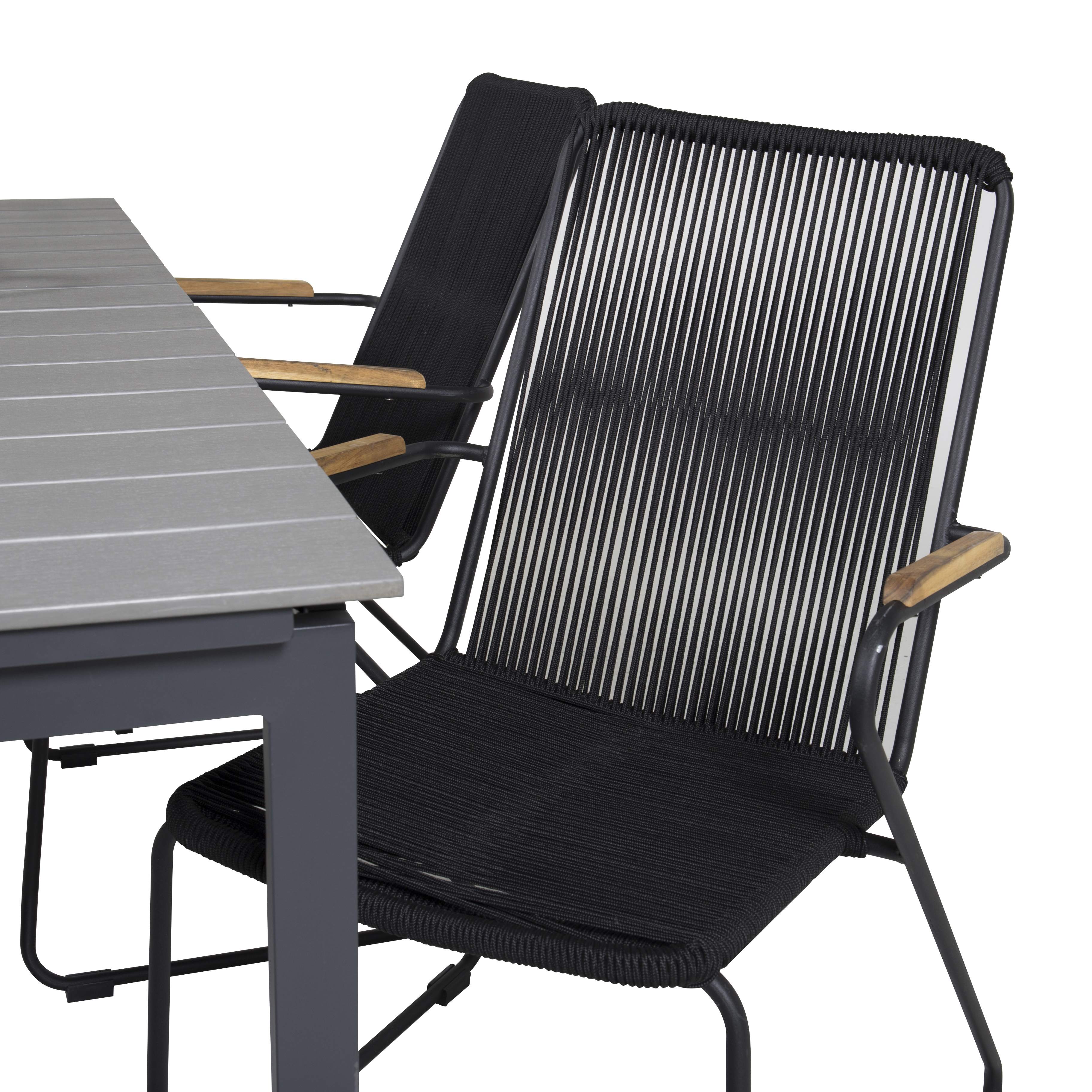 Matgrupp Venture Home Lova 160/240 med 4 Berfin Karmstolar
