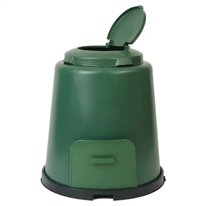 Varmkompostbehållare Sunwind 280 L med Sockel, Grön för Kompost & Matavfall