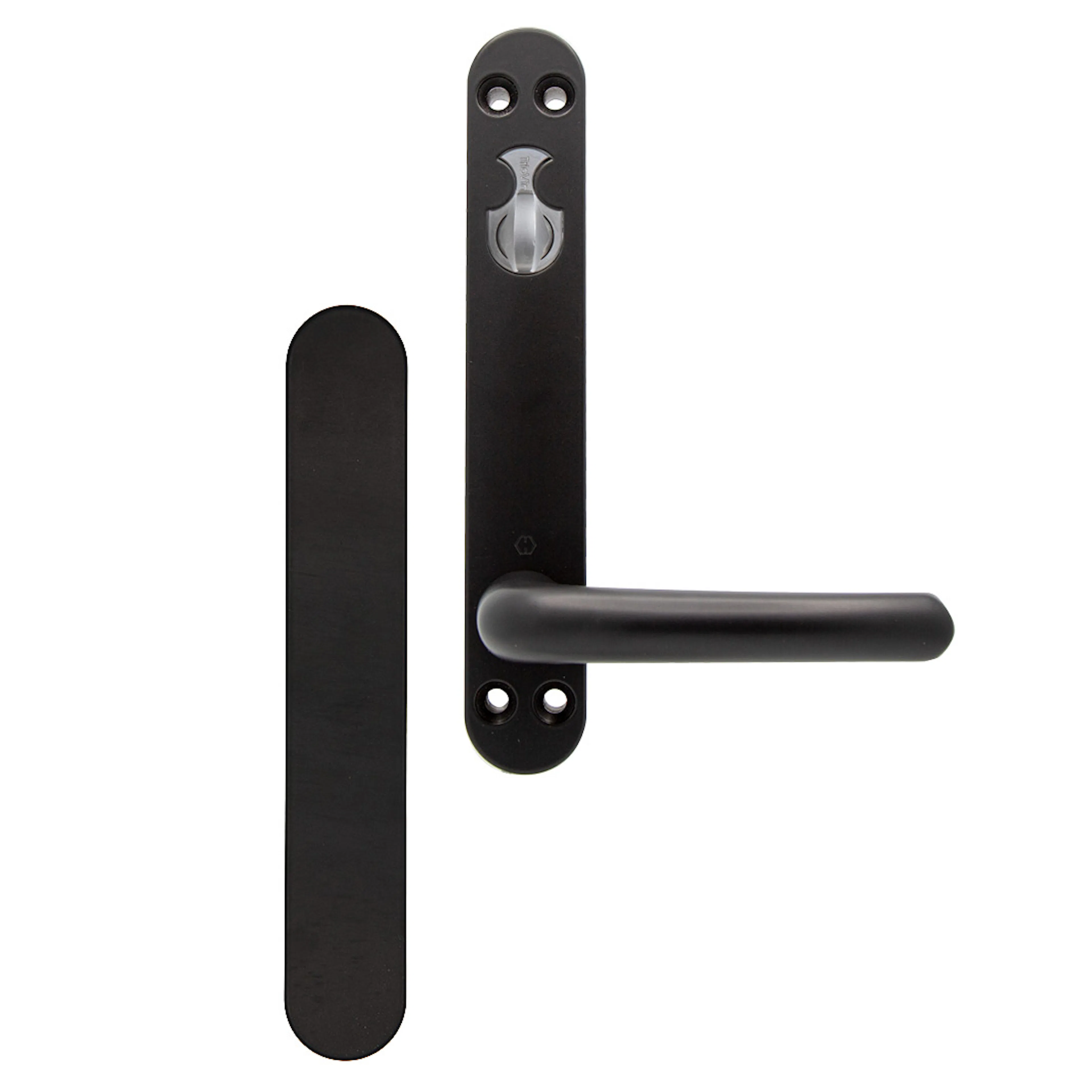 Handtag/Cylindervred/Blindskydd NorDan Typ 4B Svart