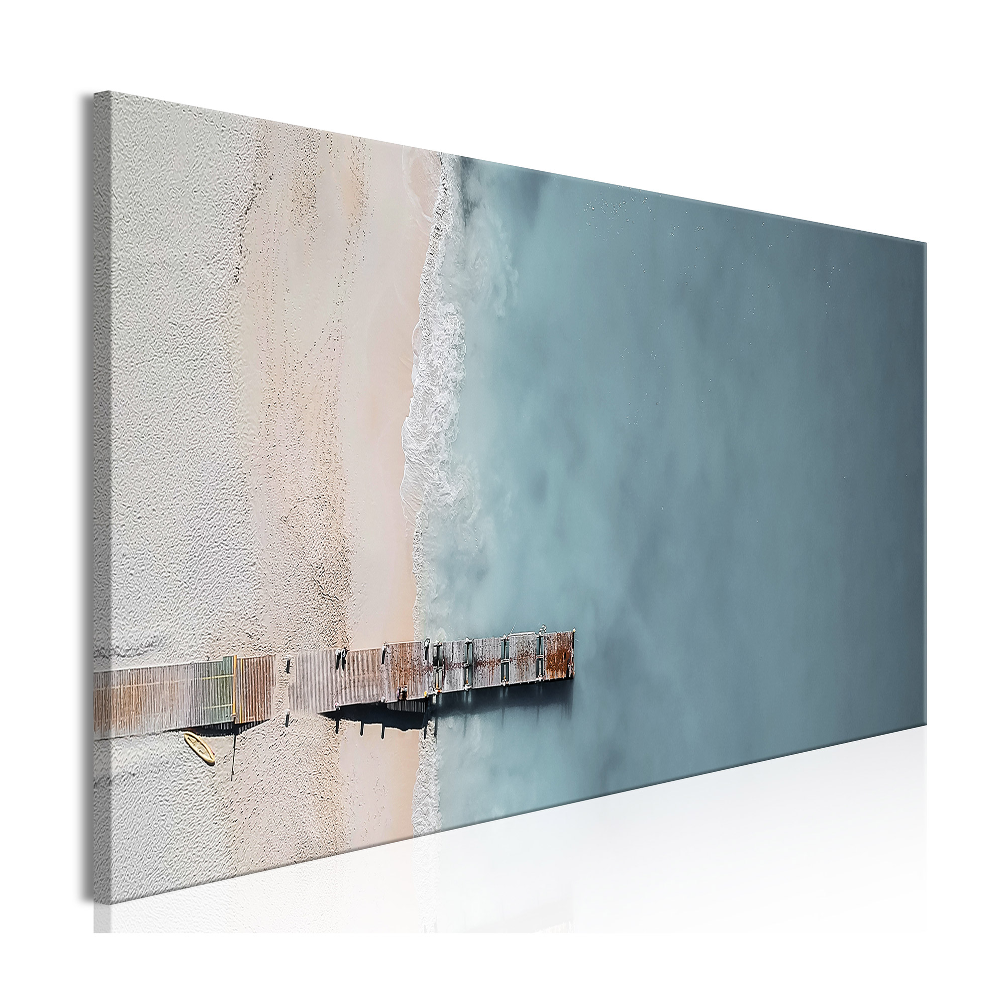 Tavla Arkiio Sea And Wooden Bridge Grey