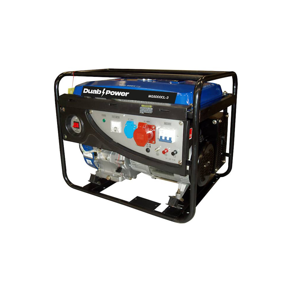 Elverk Duab-Power MG5000CL-3 1-fas/3-fas Bensin