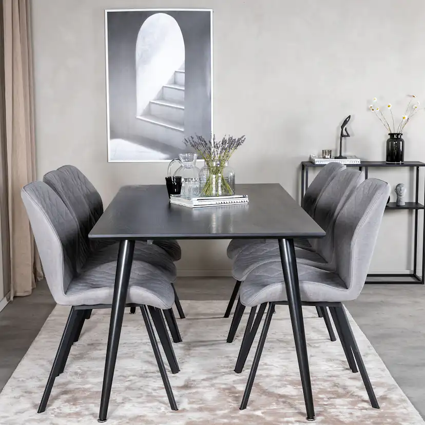 Matgrupp Venture Home Dipp med 6 Gemma stolar