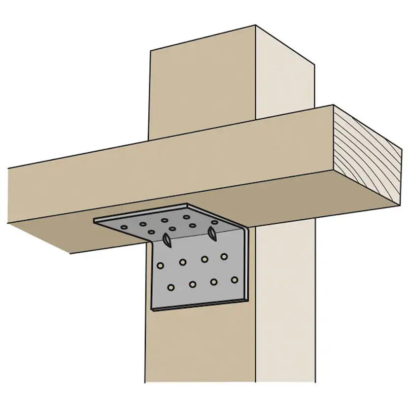 Vinkelbeslag FAST ABZR 80x60x2,0x40 mm