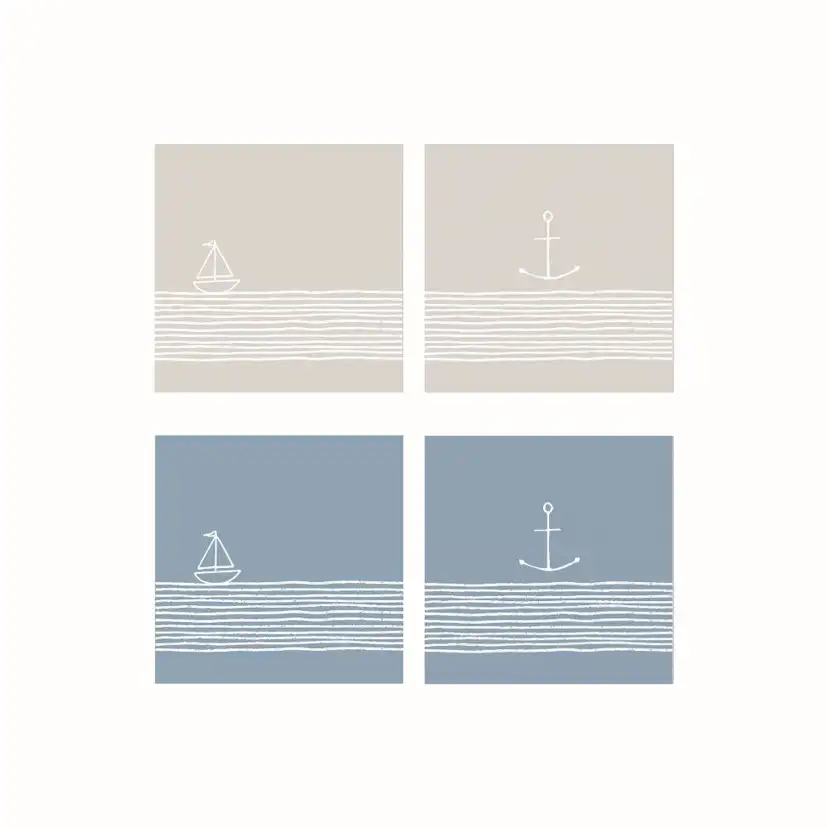 Servetter Paperproducts Design PPD Mixade 4 st 20-pack