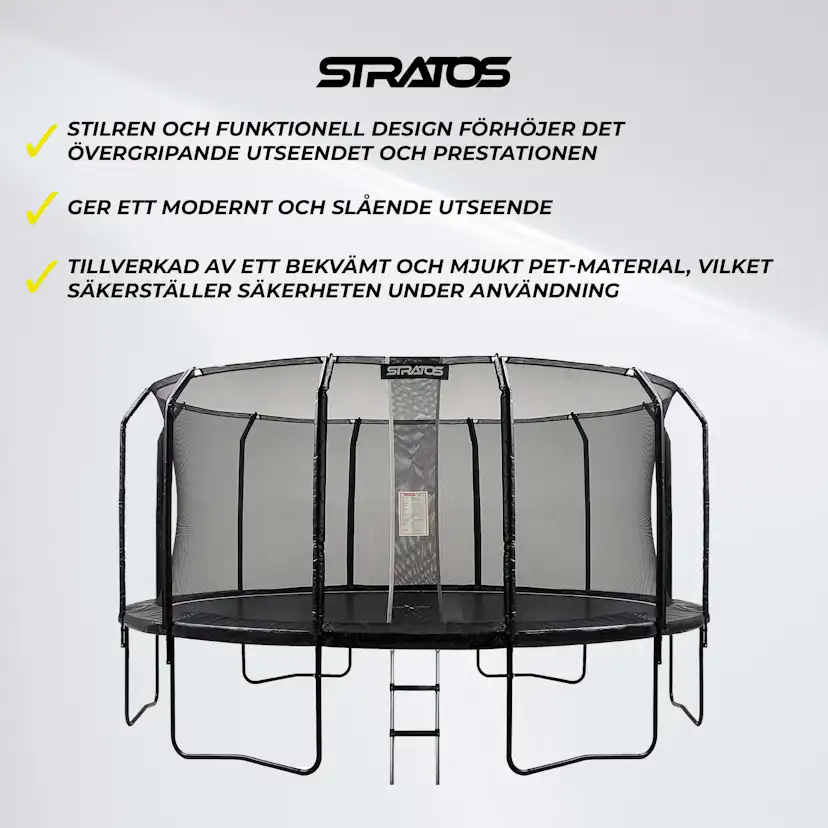 Studsmatta Stratos Premium Black Line 488 cm