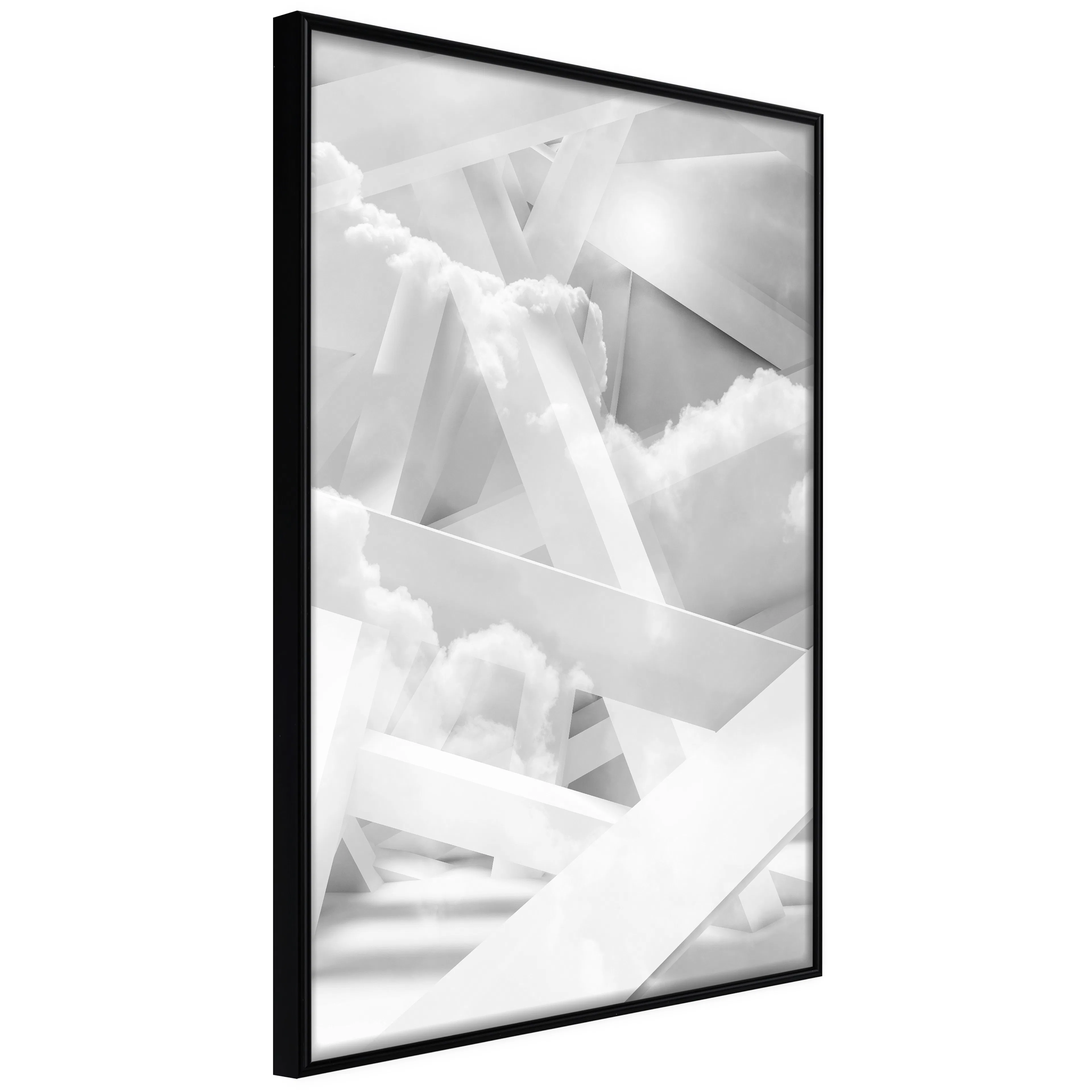 Affisch - Sky-High Construction [Poster] 40x60 Svart ram, 40x60 cm