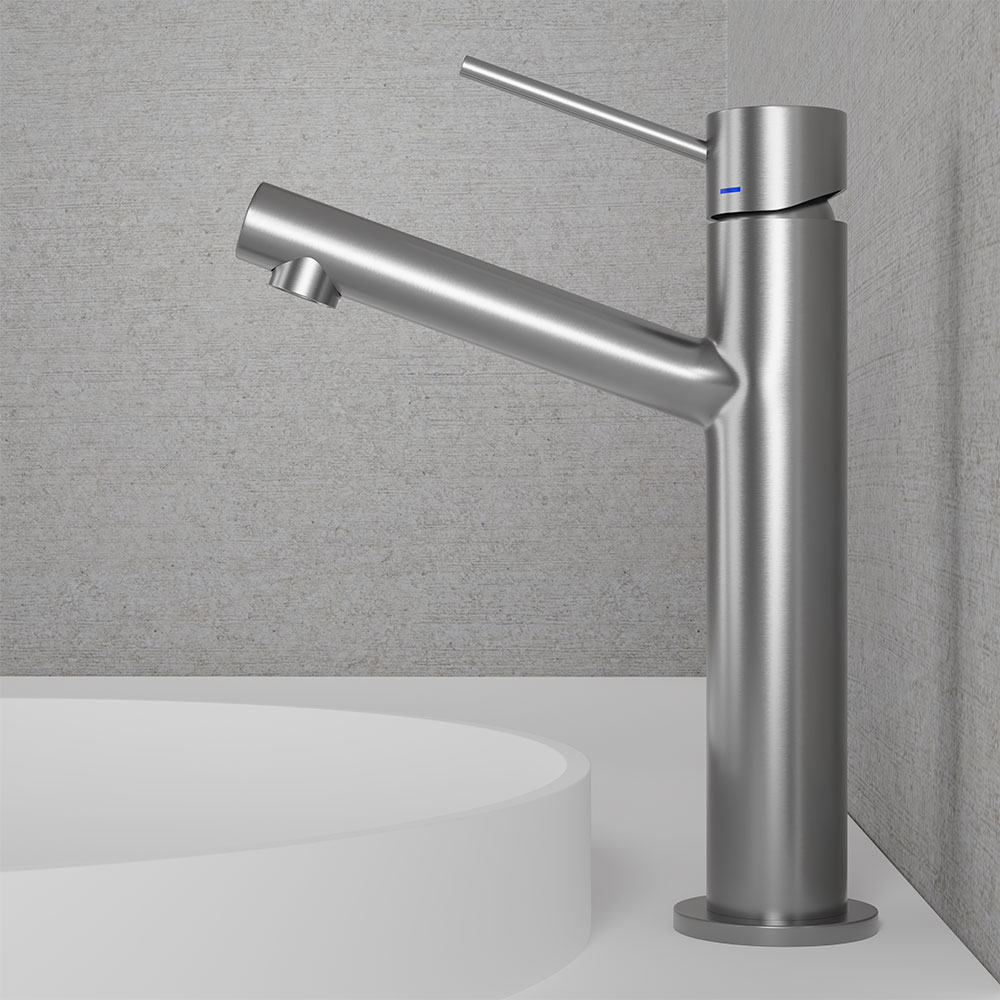 Tvättställsblandare Scandtap Steel Vector Medium