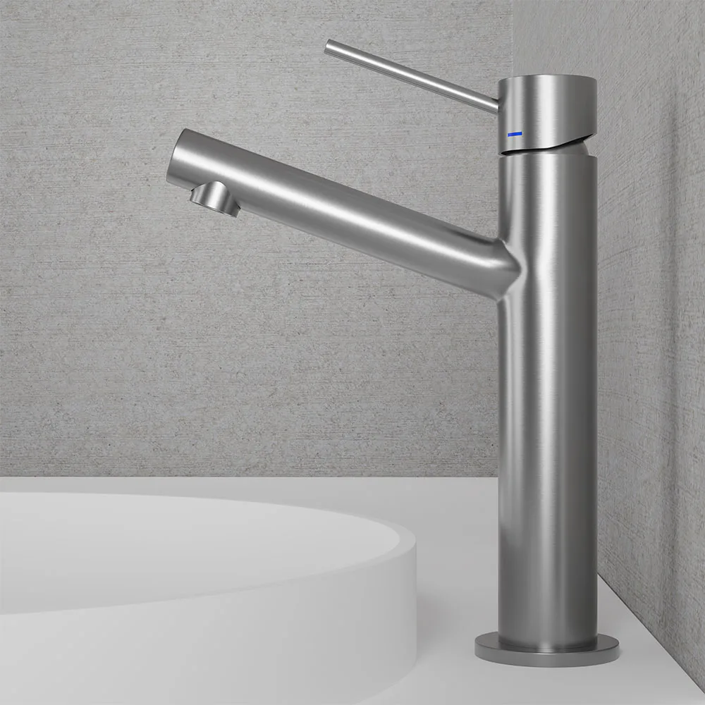 Tvättställsblandare Scandtap Steel Vector Medium