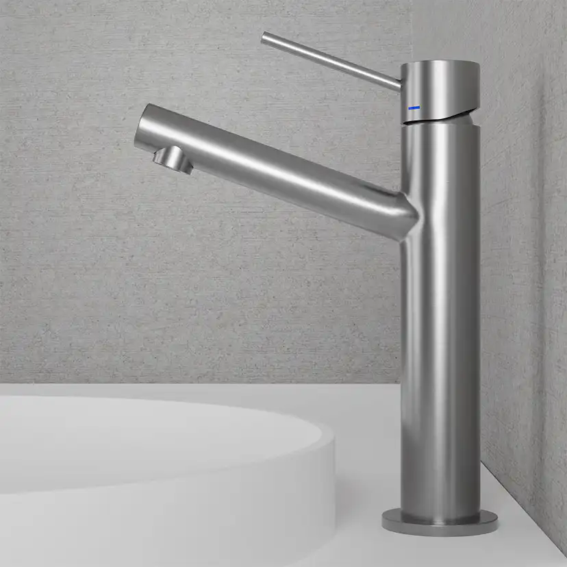Tvättställsblandare Scandtap Steel Vector Medium