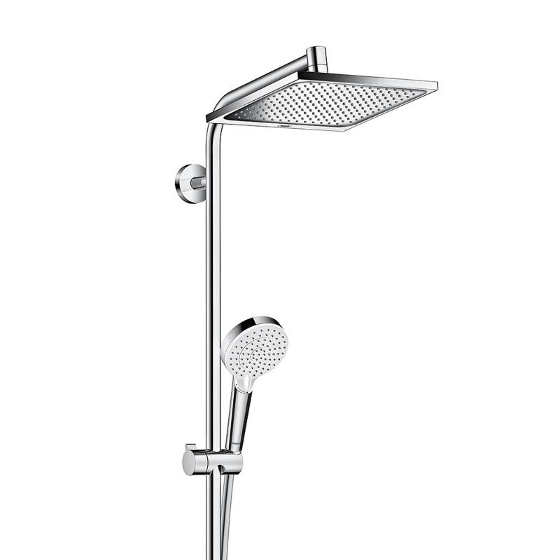 Takduschset Hansgrohe Crometta E Showerpipe 240 1-jet med Badkarsblandare