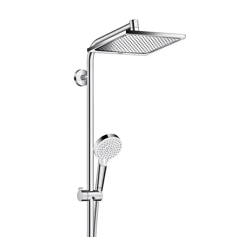 Takduschset Hansgrohe Crometta E Showerpipe 240 1-jet med Badkarsblandare