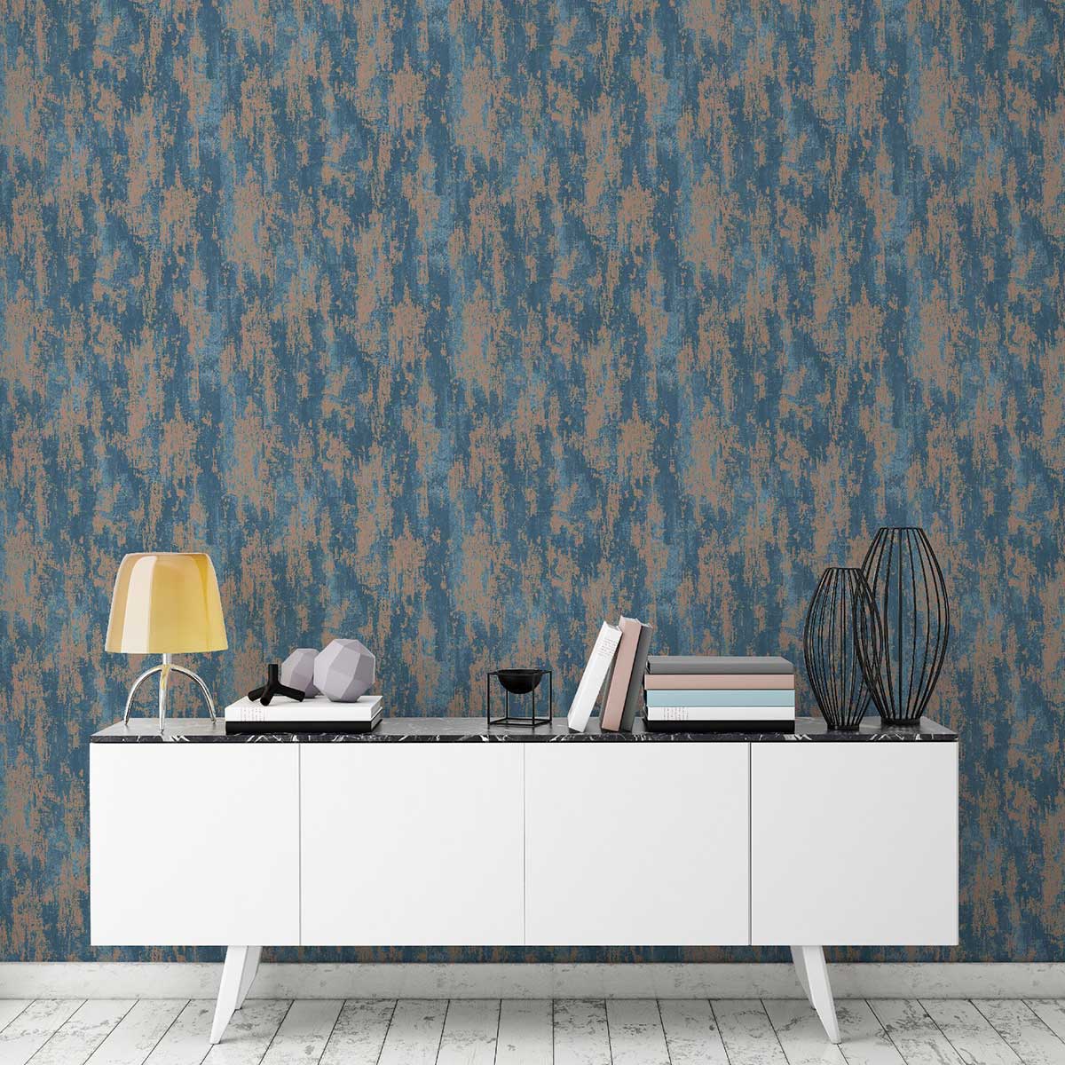 Tapet Boutique Industriell Metallic Effekt 104131