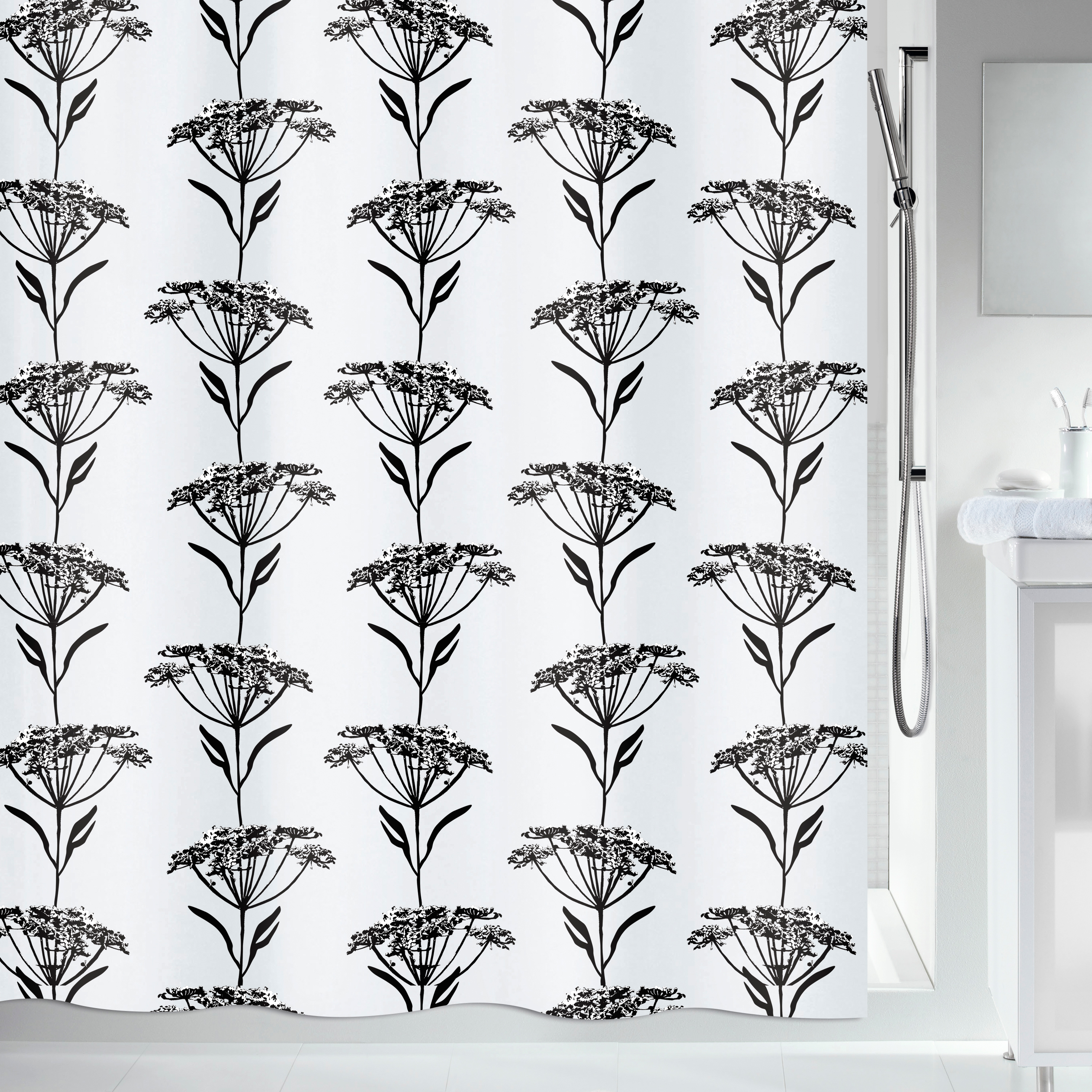 Duschdraperi Spirella Naturesign 180X200