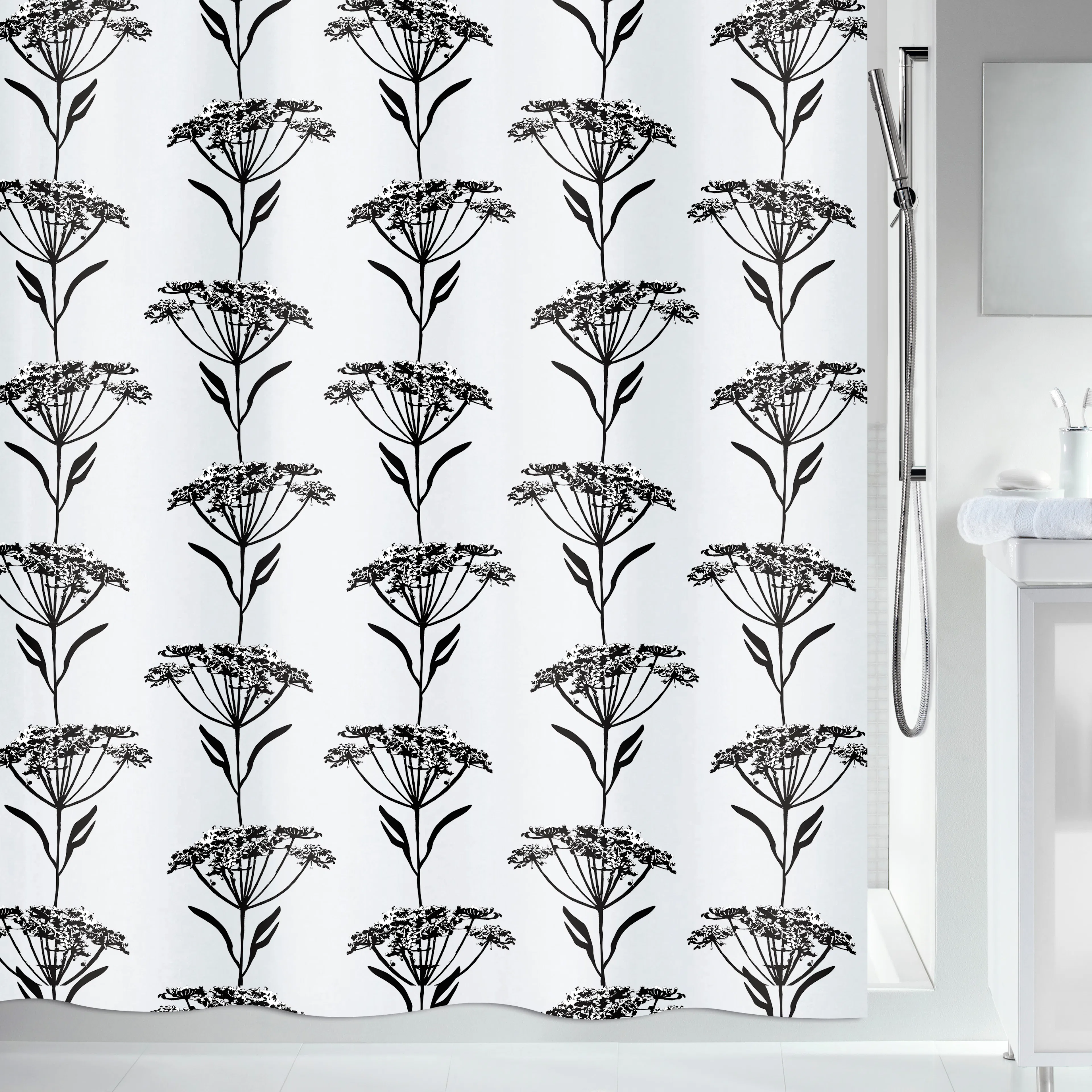 Duschdraperi Spirella Naturesign 180X200